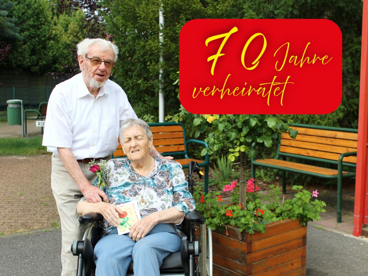 Was für ein Jubiläum: 70 Jahre verheiratet!