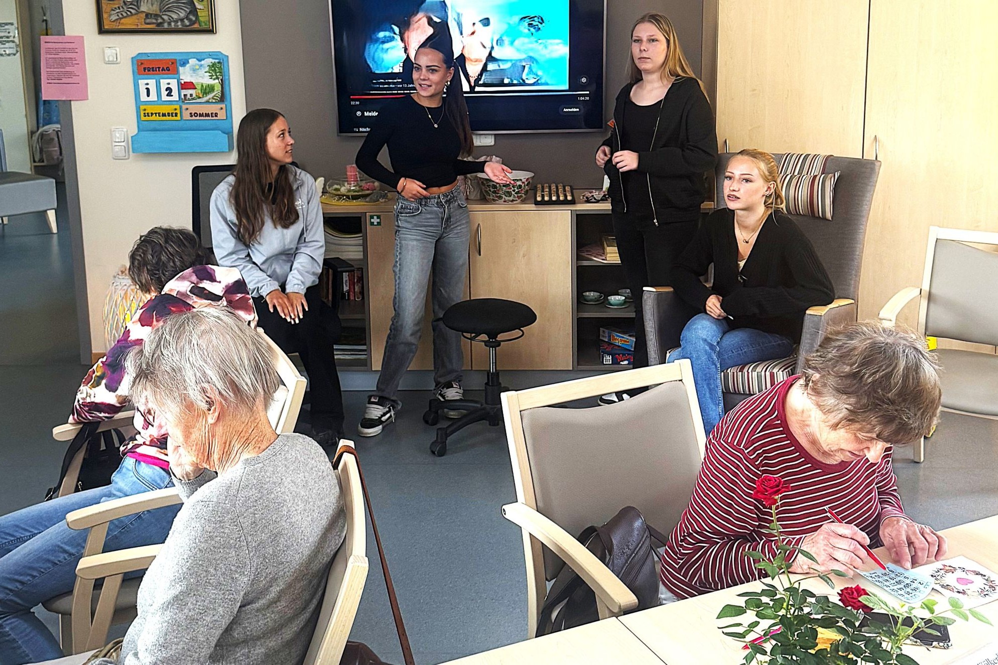 Berufsorientierung einer 9. Klasse in unserer Tagespflegeeinrichtung